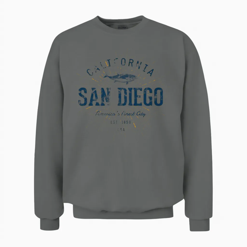 San Diego Unisex Sweatshirt in Graphite Heather