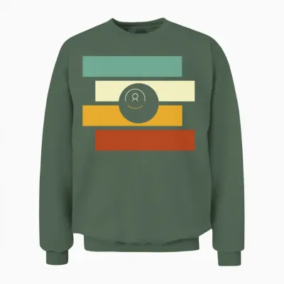 Billiards Retro Unisex Sweatshirt - Military Green