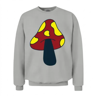 Retro Mushroom Unisex Sweatshirt - Ash