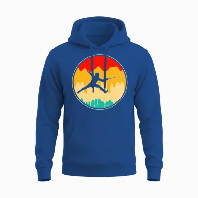 Fencing Retro Unisex Hoodie - Royal