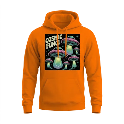 Glow Beyond the Stars Unisex Hoodie - Safety Orange