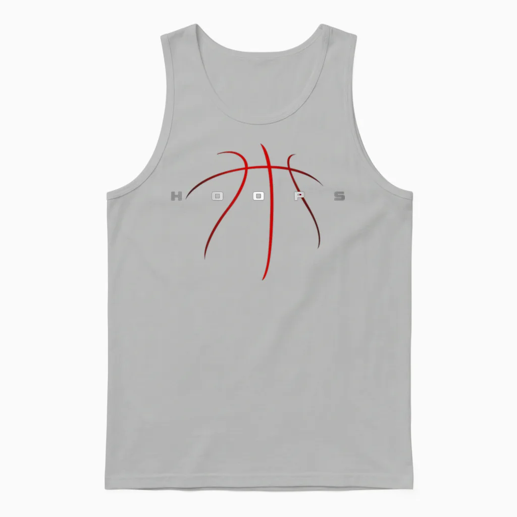 Basketball Clothing - Basketball T-Shirt Small Unisex Tank Top in Ash