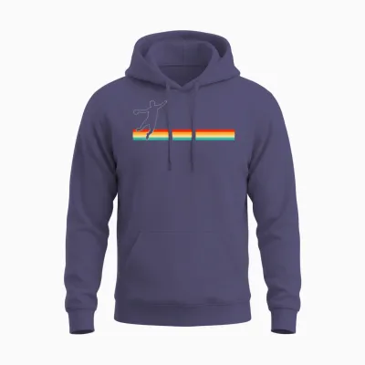 Handball Retro Unisex Hoodie - Heather Sport Dark Navy