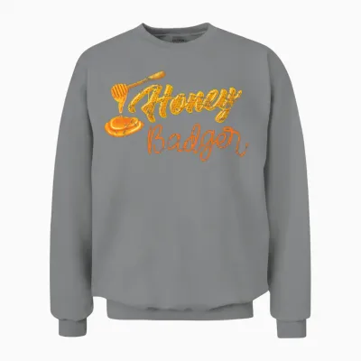 Retro Honey Badger Unisex Sweatshirt - Sport Grey
