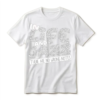 Jazz - Trumpet - Saxophone - Music - I Love Jazz Unisex T-Shirt - White