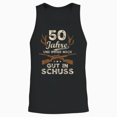 50 Jahre Jäger 50. Geburtstag Jagd Unisex Tank Top - Black