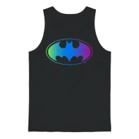 Batman Neon Logo Colors Unisex Tank Top - Black – 1