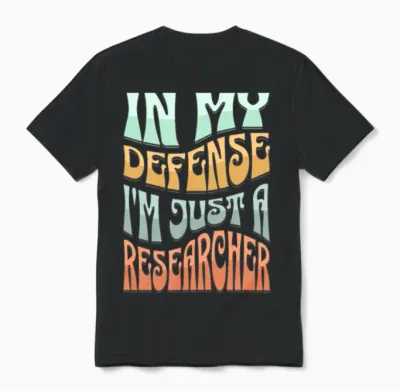 Funny Researcher Unisex T-Shirt - Black