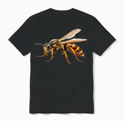 Entomologie Insekten Makro Entomologe, Wespe Unisex T-Shirt - Black