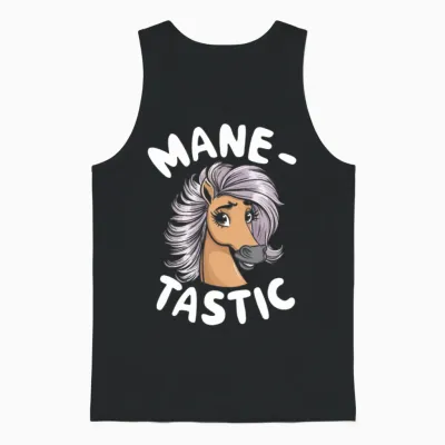 Horses and Humor for Every Horse Lover And Unisex Tank Top - Black