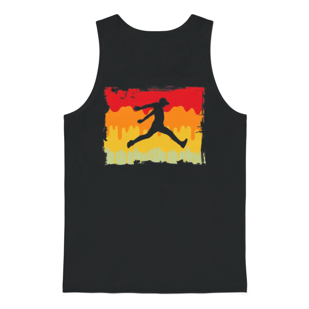 Parkour Retro Unisex Tank Top - Black