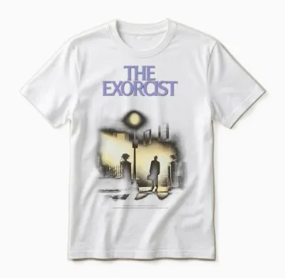 The Exorcist Classic Poster T-Shirt Haut De Gamme Unisex T-Shirt - White