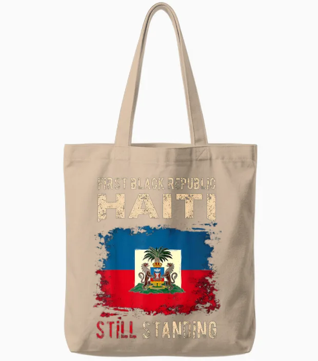 Haiti Erster Tag Der Flagge Der Schwarzen Republik Haiti Tote Bags in Natural