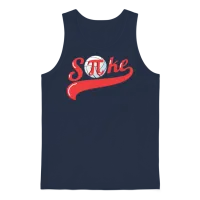 Volleyball Spike T Shirt with Math Symbol Pi Subst Unisex Tank Top - Navy – 1