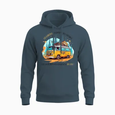 Homme Humour Chauffeur Van Humour Cadeau Van Life T-Shirt, White, S Unisex Hoodie - Dark Heather