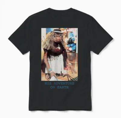 E.t. Papl327 Extra Terrestrial Film Alien Adbventure Des Années 80 Unisex T-Shirt - Black