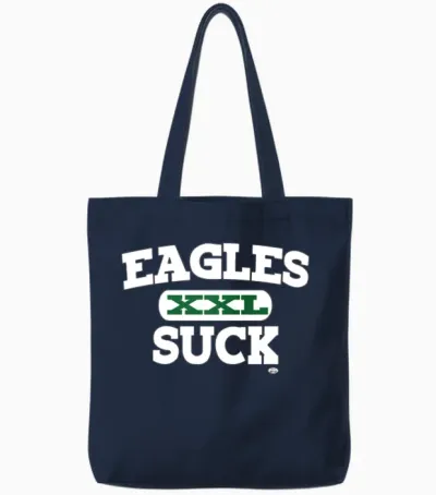 Eagles Suck Tote Bags - Navy