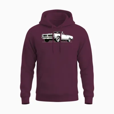 Vintage 1964 Pontiac Gto Convertible Classic Car A Unisex Hoodie - Maroon