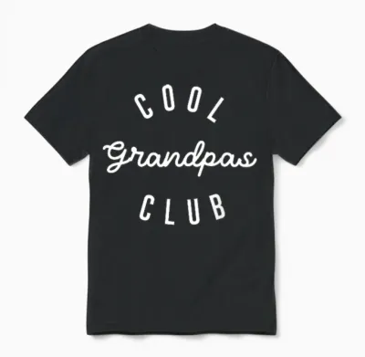 Herren Cool Grandpas Club, Vatertag Best Cool Grandpa Unisex T-Shirt - Black