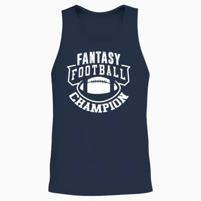 Fantasy Football League Champion Unisex Tank Top - Navy