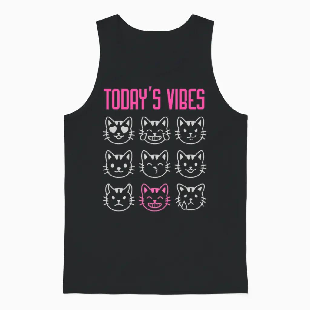 Today's Vibe: Feeling Silly Unisex Tank Top - Black