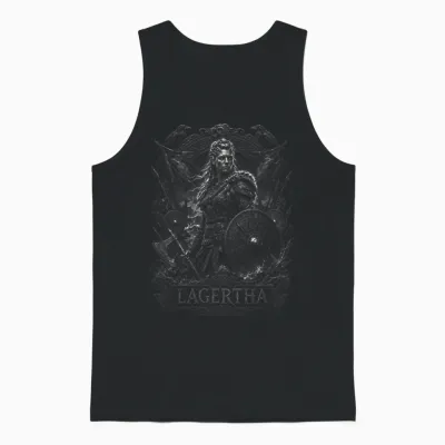 Légende De La Guerrière Viking Nordique Lagertha Viking Shieldmaidens Unisex Tank Top - Black