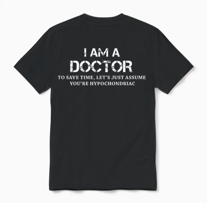 Doctor - I Am a Doctor to Save Time Lets Just As Unisex T-Shirt in Black