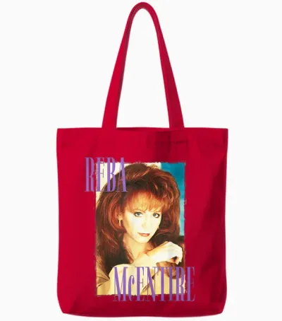 Reba: Greatest Hits Volume Two T-Shirt, Small, Black Tote Bags - Red