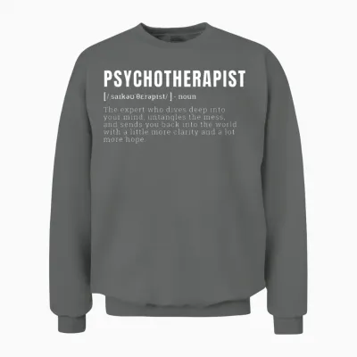 Funny Psychotherapist Definition Occupation Unisex Sweatshirt - Graphite Heather
