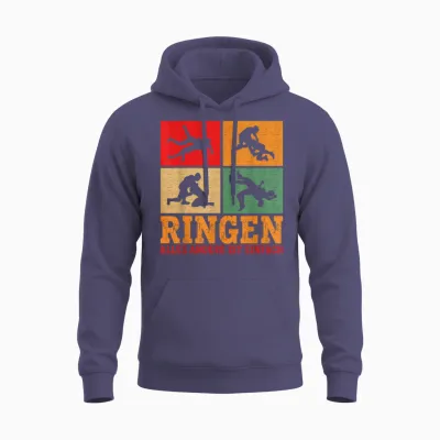 Ringen Mehr Als Sport Ringerjersey Funny Wrestling Unisex Hoodie - Heather Sport Dark Navy