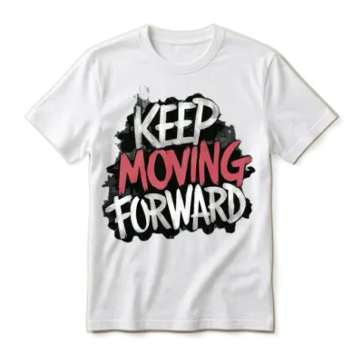 Keep Moving Forward Unisex T-Shirt - White