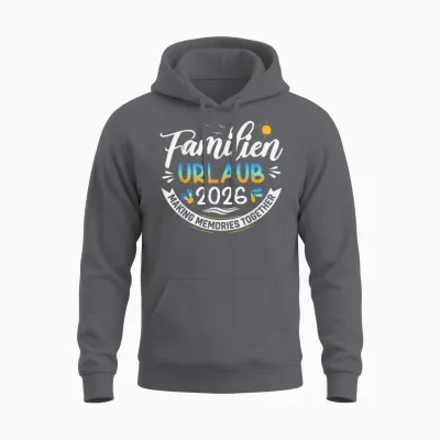 Familienurlaub 2026 Sommer Matching Urlaub 2026 Unisex Hoodie - Charcoal