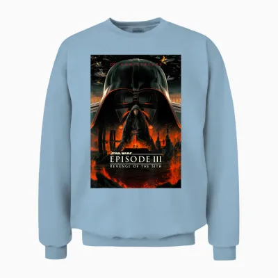 Star Wars 20th Anniversary Episode Iii Epic Chest Unisex Sweatshirt - Light Blue