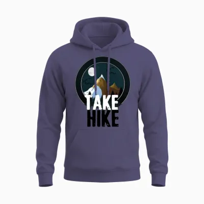Hike Unisex Hoodie - Heather Sport Dark Navy