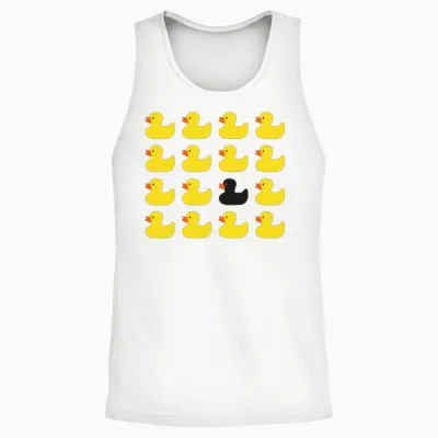 Rubber Duck Unisex Tank Top - White