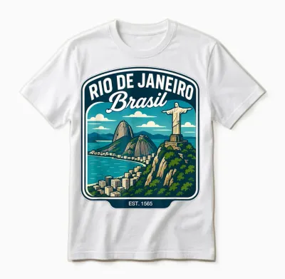 Rio De Janeiro Voyage En Famille Brésil Rio Vacances Unisex T-Shirt - White