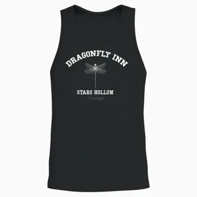 Gilmore Girls Dragonfly Inn T-Shirt, Blue, S Unisex Tank Top - Black