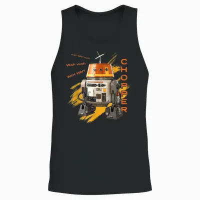 Star Wars Ahsoka Rebels Chopper Droid Speak Wah Wah Wah Unisex Tank Top - Black