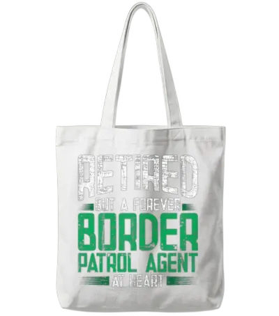 Retired Border Patrol Agent Tote Bags - White