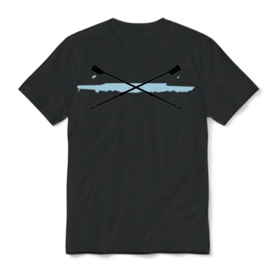 Rowing, Crew Unisex T-Shirt - Black