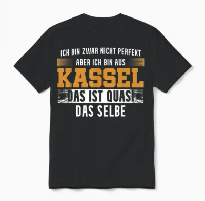Stadt Kasseler Kasselerin Ich Bin Aus Kassel Unisex T-Shirt - Black