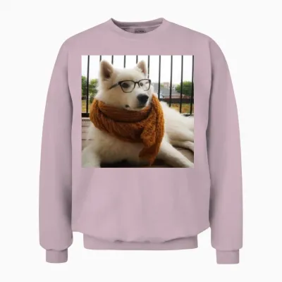 Style Dog Unisex Sweatshirt - Light Pink