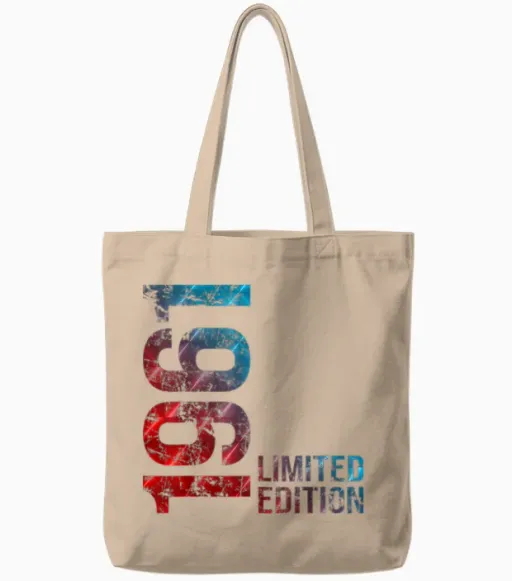 65th Birthday Man Woman 65 Years 1961 Tote Bags - Natural
