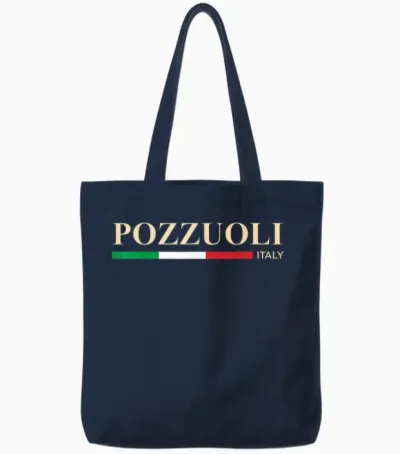 Pouzzoles Italie Tote Bags - Navy
