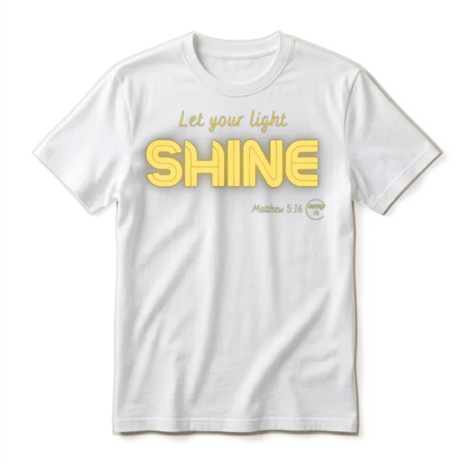 Let Your Light Shine Unisex T-Shirt - White