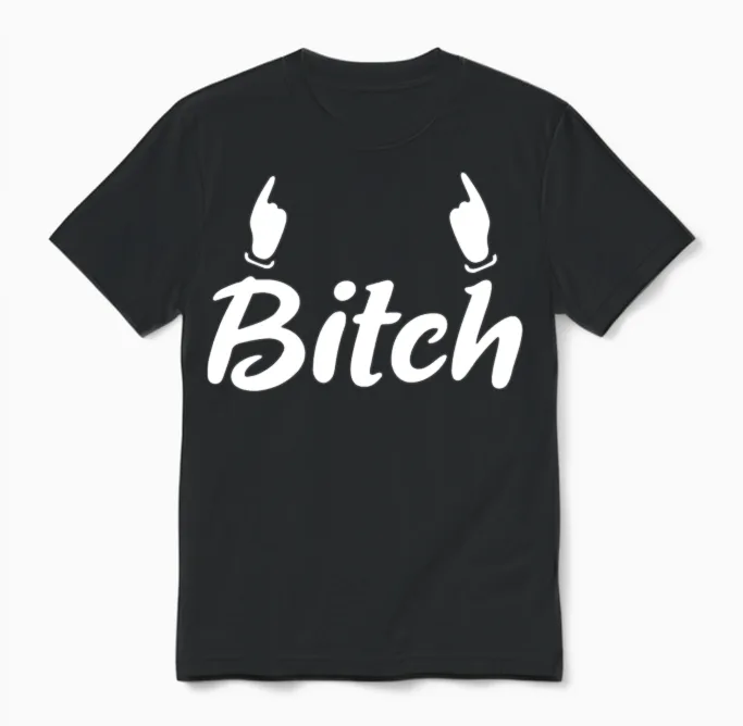 Funny Bitch Unisex T-Shirt in Black