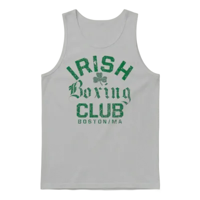 Irish Boxing Club Boston Massachusetts Unisex Tank Top - Ash