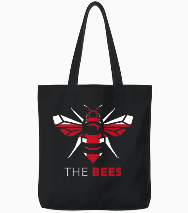 Brentford Fc England X Bees Tote Bags in Black
