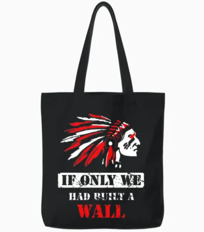 Native American 1492 Proudly in Columbus Day Tote Bags - Black