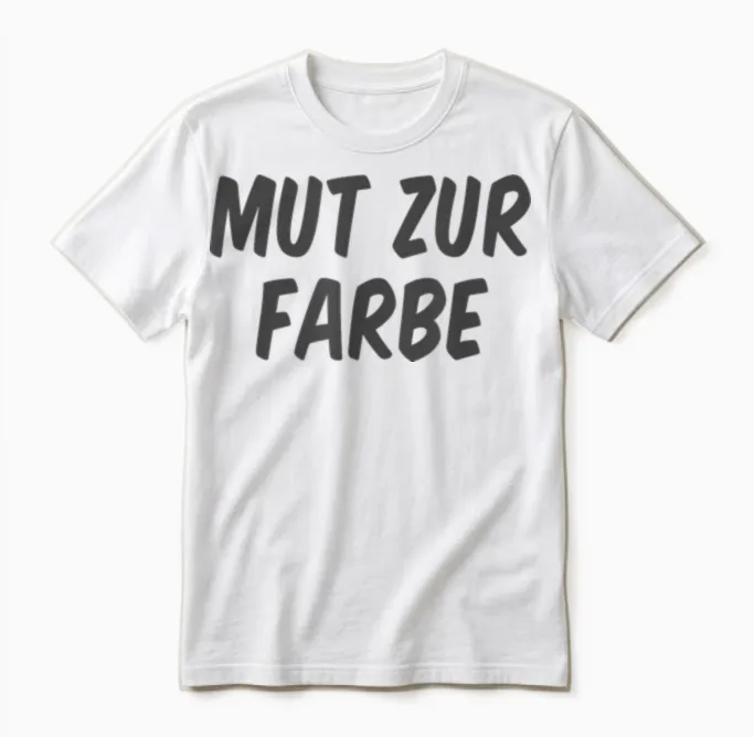 Mut Zur Farbe Unisex T-Shirt in White
